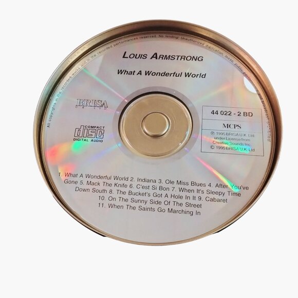Louis Armstrong What a Wonderful World Brisa Metal Case CD - Picture 3 of 6